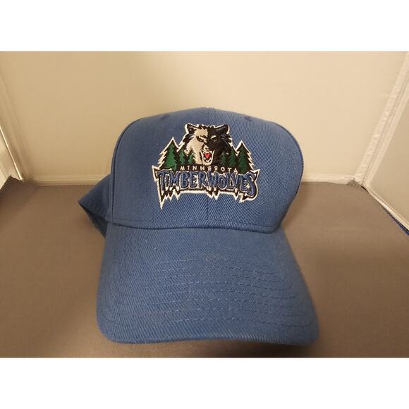 Minnesota Timberwolves Hat/Cap - Blue w/Trees Logo - NBA Elevation - Fitted - Picture 1 of 7